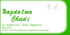 magdolna chudi business card